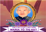 Cáo phó: Cụ Maria Tô Thị Hạt
